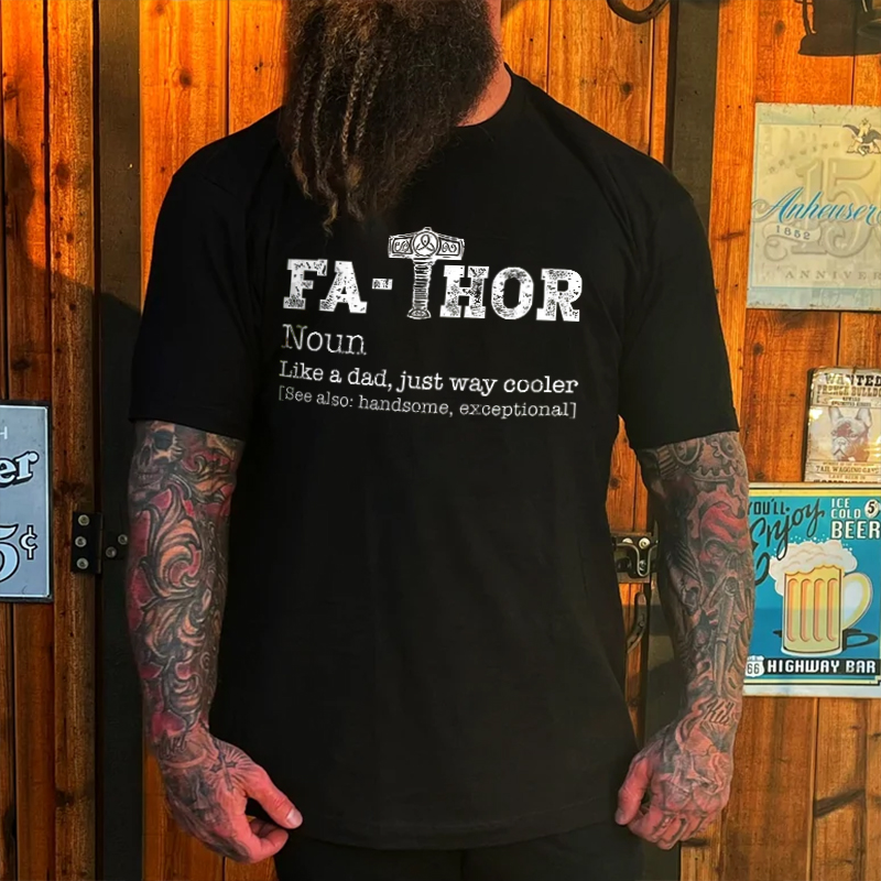 Livereid Fa-Thor Funny Print T-shirt - Livereid