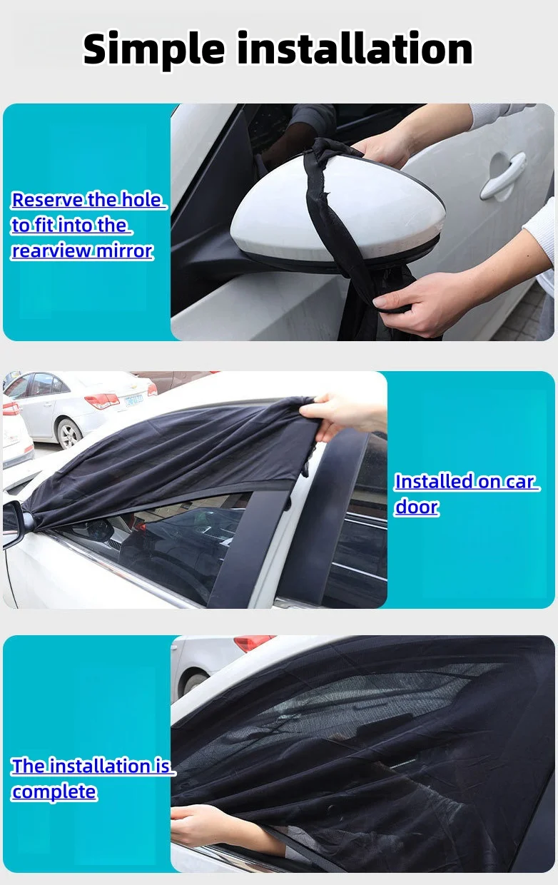 Car anti-mosquito breathable window net