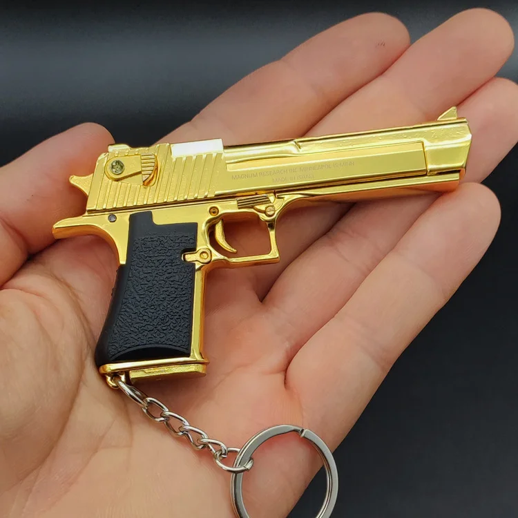 SHENGANG Fidget Toy Glock 17 Keychain Mini Metal Desert Eagle Glock G17  Keychain Pistol Portable Shell Ejej Ejej Assemblare smontare (Color :  Classical Black) : : Giochi e giocattoli