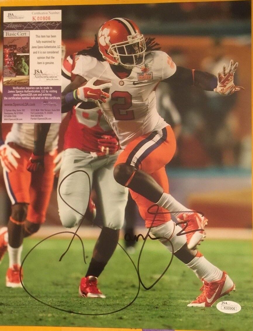 SAMMY WATKINS AUTOGRAPH 11X14 CLEMSON Photo Poster painting JSA CERTIFIED