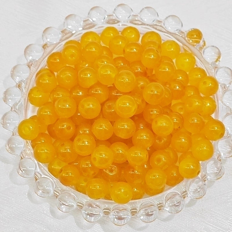 50 PCS/Package Diameter 4mm Diameter 6 Mm Glass Round Beads