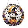 Autumn Halloween DIY Diamond Painting Acrylic Special Shape Pendant Hanging Kit