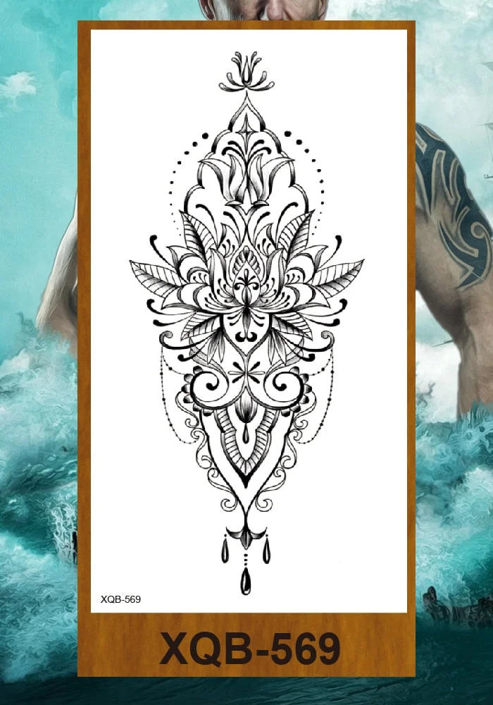 Temporary Tattoos Stickers Woman Arm Neck Chest Fake Tattos Girl Flower Cute Fox Mask Pussy Cat Body Makeup Waterproof Serpenti