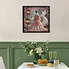 Sakura Garden Hanfu Lady Special Shaped DIY Partial Drill Diamond Painting Kit for Adults Beginners Home Decor Diamonds Paintings Gem Art 30x30cm
