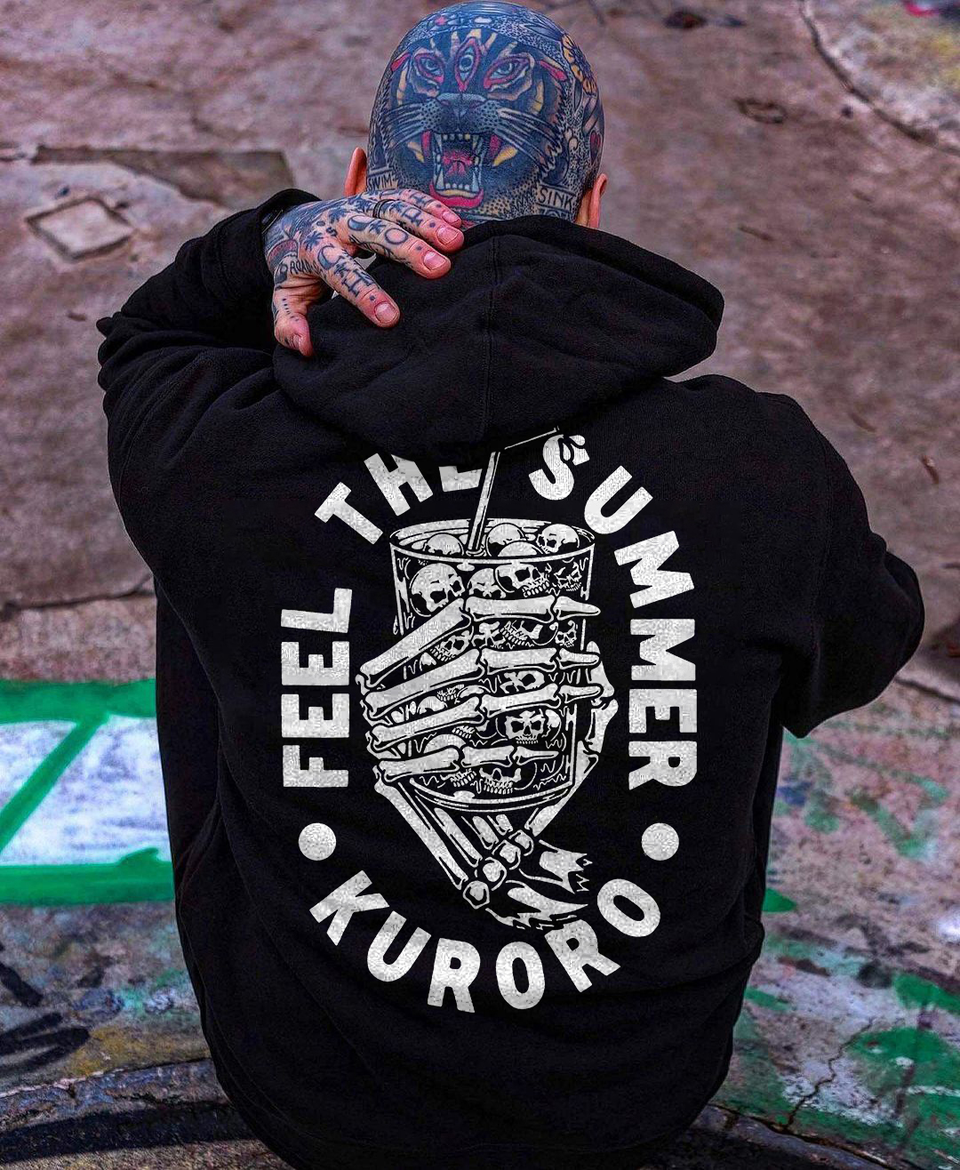 Feel The Summer Printed Men's Casual Hoodie