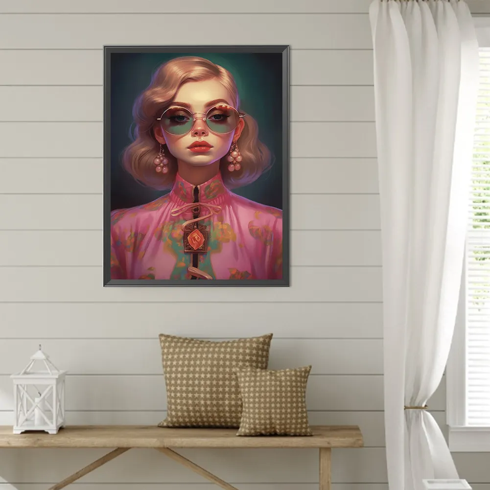Diamond Painting - Full Round Drill - Girl(Canvas|40*50cm)