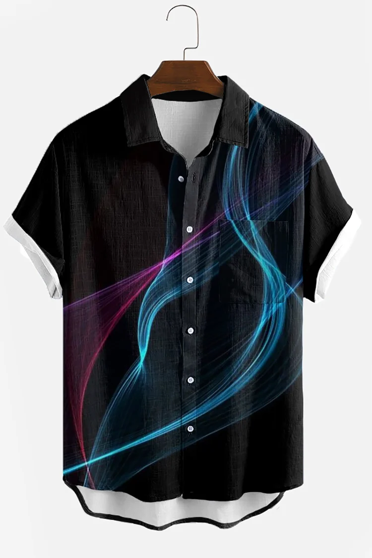 Black Aurora Short Sleeve Shirt