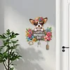 Chihuahua aus Holz - 5d DIY Handwerk Wandhaken