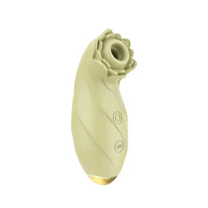 Blooming Rose Sucking And Vibrating Massager Rod