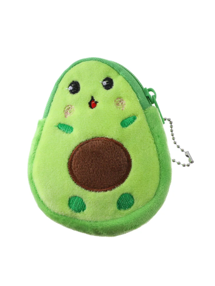 Fashion Women Avocado Shape Mini Coin Purse Pendant Small Wallet (Green)