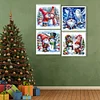 4Pcs/set Diamond Painting-DIY Full Round Drill Winter Goblin(40*40 CM)
