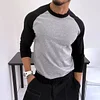  Men's Stylish Raglan Sleeve T-Shirt - Perfect for Casual and Sporty Looks by Inlyline