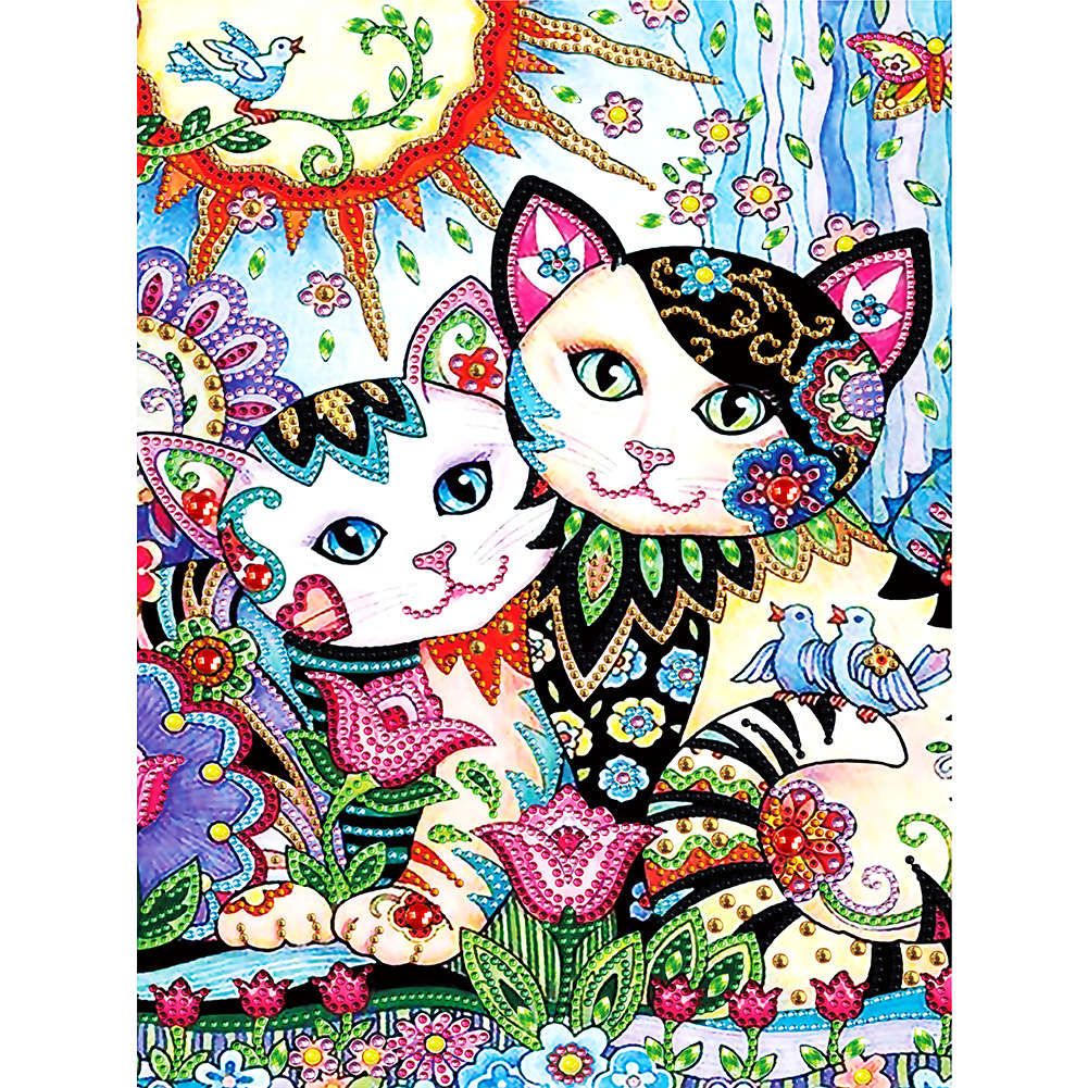 

Cat - Special Shaped Diamond Painting - 30*40CM, 501 Original