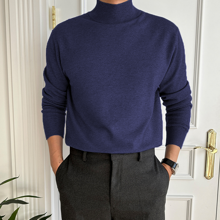 Men's Basic Bottom Cashmere Sweater (NEW)