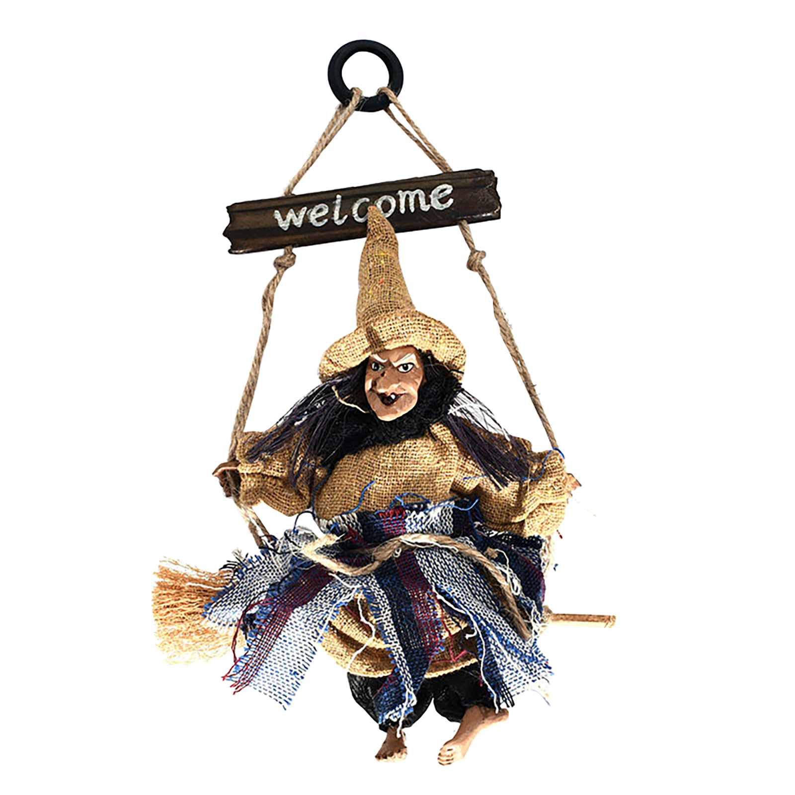 

Witch Wall Door Hanger-Wooden Halloween Hang Prop Welcome Decor (Yellow), 501 Original