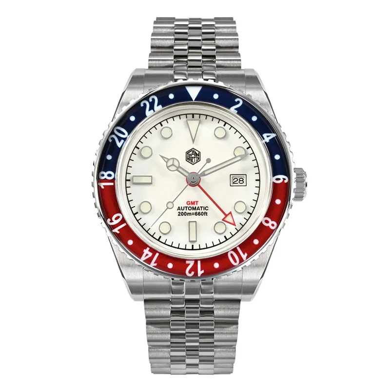 売上実績NO.1 NH35 Vintage Martin San GMT SN005-B2 Watch 時計