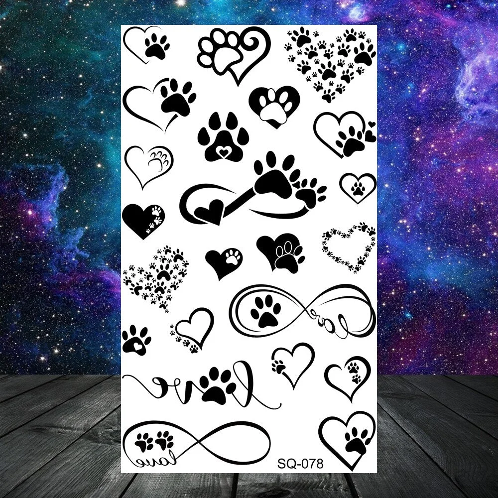 Astronaut Stars Moon Sun Temporary Tattoos For Women Kids Girl Butterfly Feather Letters Fake Tattoo Neck Arm Hands Small Tatoos