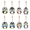 8Pcs Little Penguin Diamond Painting Keychain （Double-Sided)
