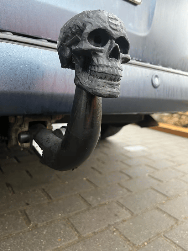 Skull Trailer Coupling Cover 