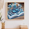 Flowers Book - Diamond Painting - Partial Special Shaped Drill(Canvas|30*30cm)