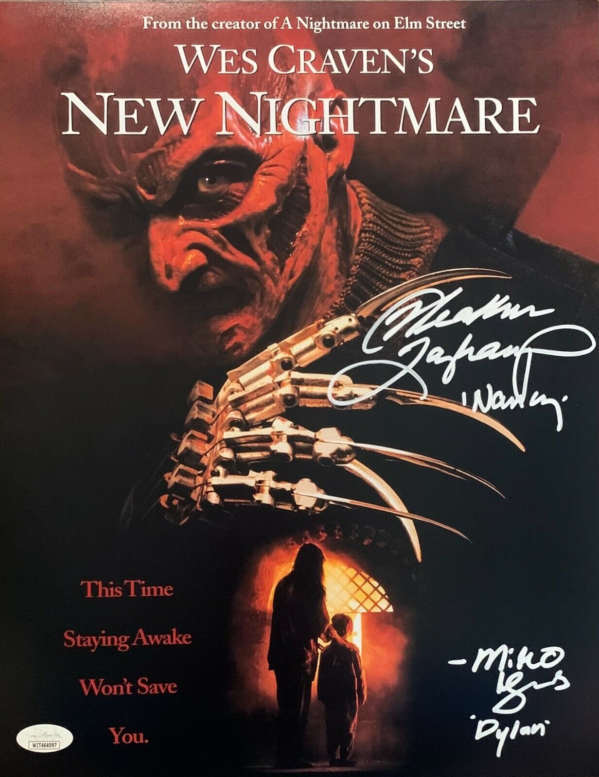 Heather Langenkamp Miko Hughes signed 11x14 Photo Poster painting A New Nightmare JSA Nancy