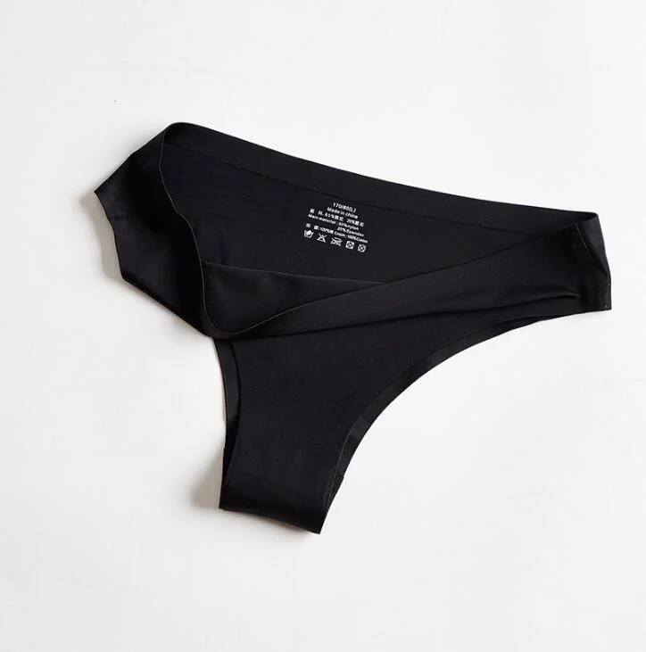 Billionm Thongs Panties Women Briefs Nylon Ultra-thin G-string Soft Lingerie Female Underwear Ice Silk Briefs Plus Size 3XL 4XL