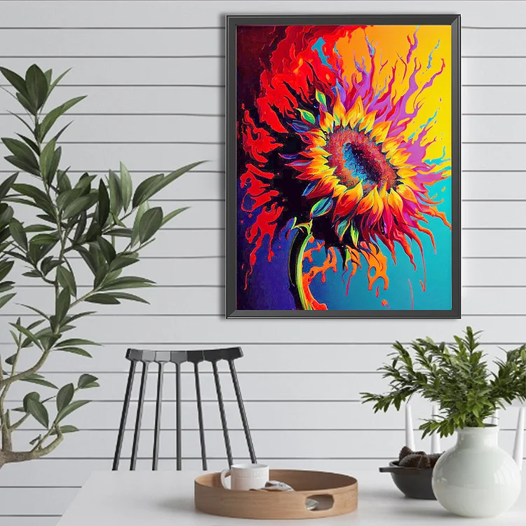 Swaying Sunflower - Full Round Drill Diamond Painting - 30*40CM(Canvas)