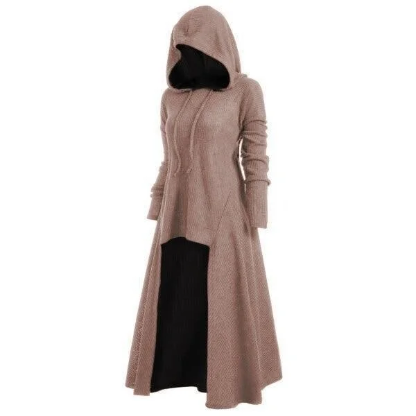 🔥Halloween Pre-sale 48% OFF🔥-Hooded Pocket High Low Drop Shoulder Longline Sweater