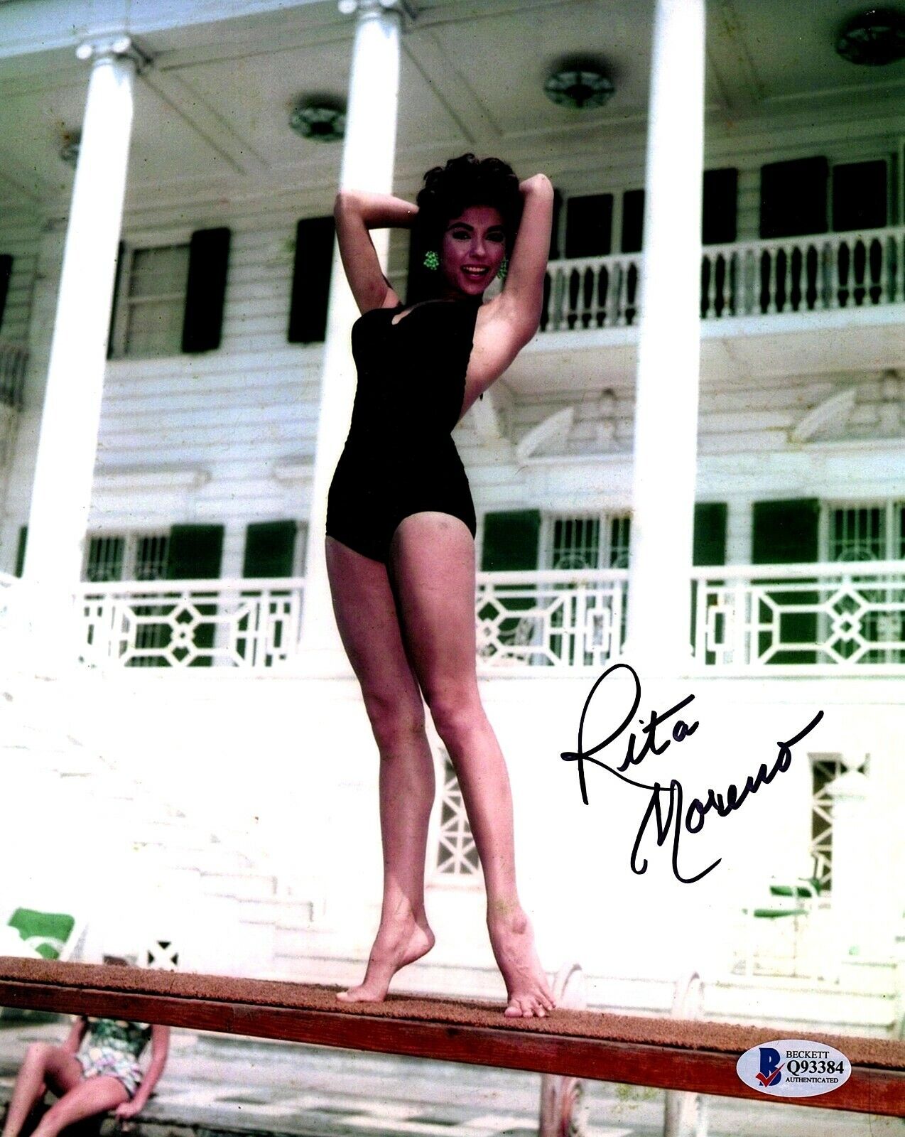 RITA MORENO Signed Autographed 8X10 Photo Poster painting BECKETT BAS #Q93384