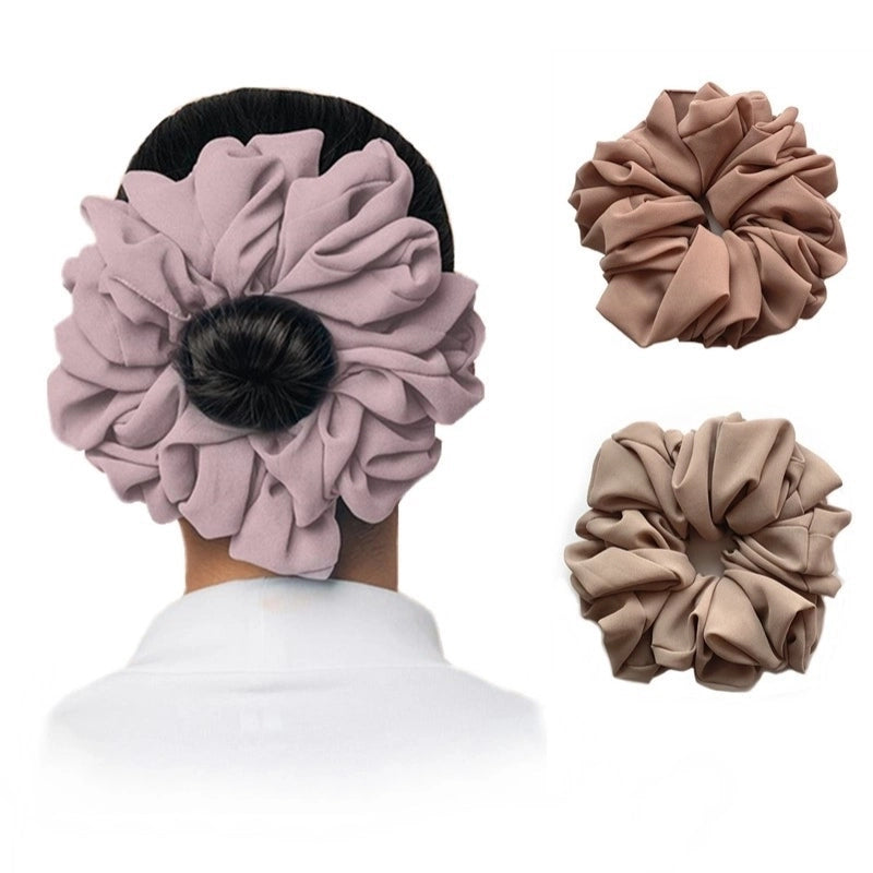 Women's Minimalist Solid Color Chiffon Handmade Hair Tie