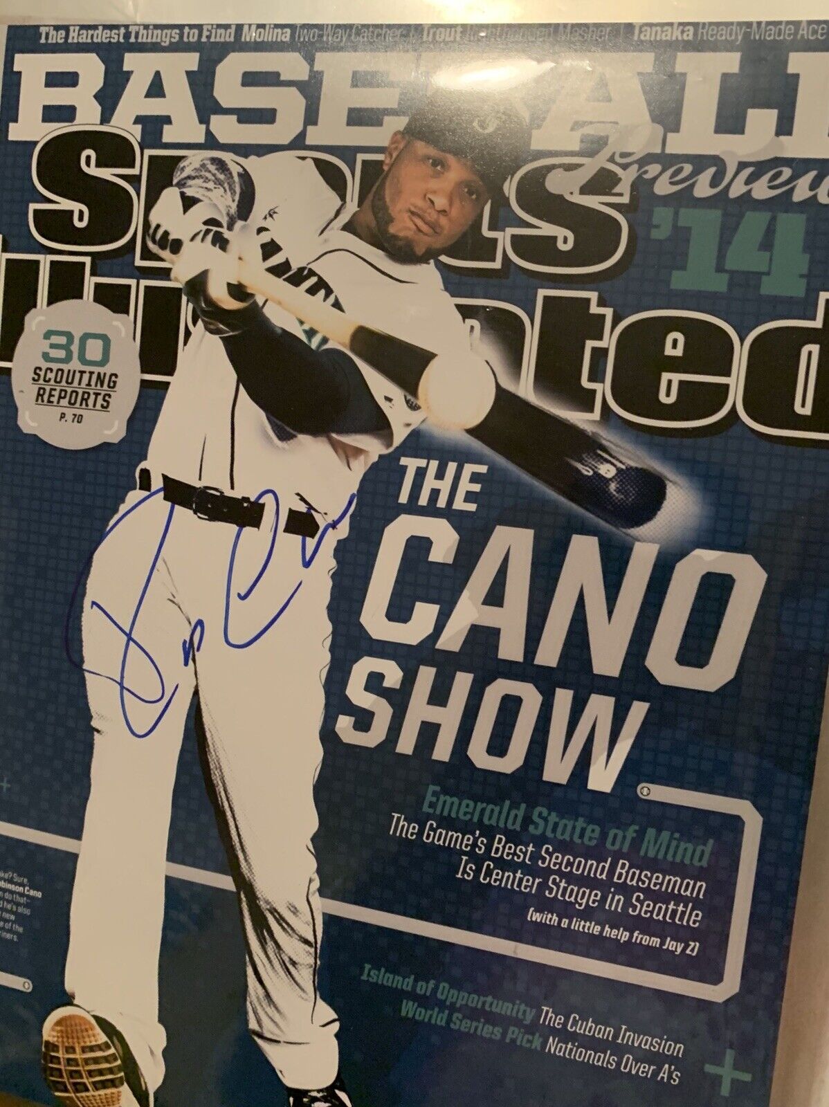 Robinson Cano Signed 8x10 Photo Poster painting Pic Mariners