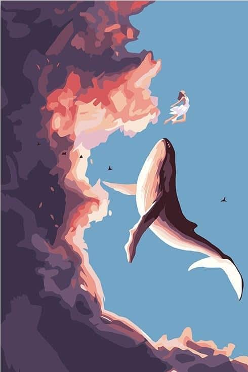 

Whale Dancing with Girl – Paint By Numbers - 40*50CM, 501 Original
