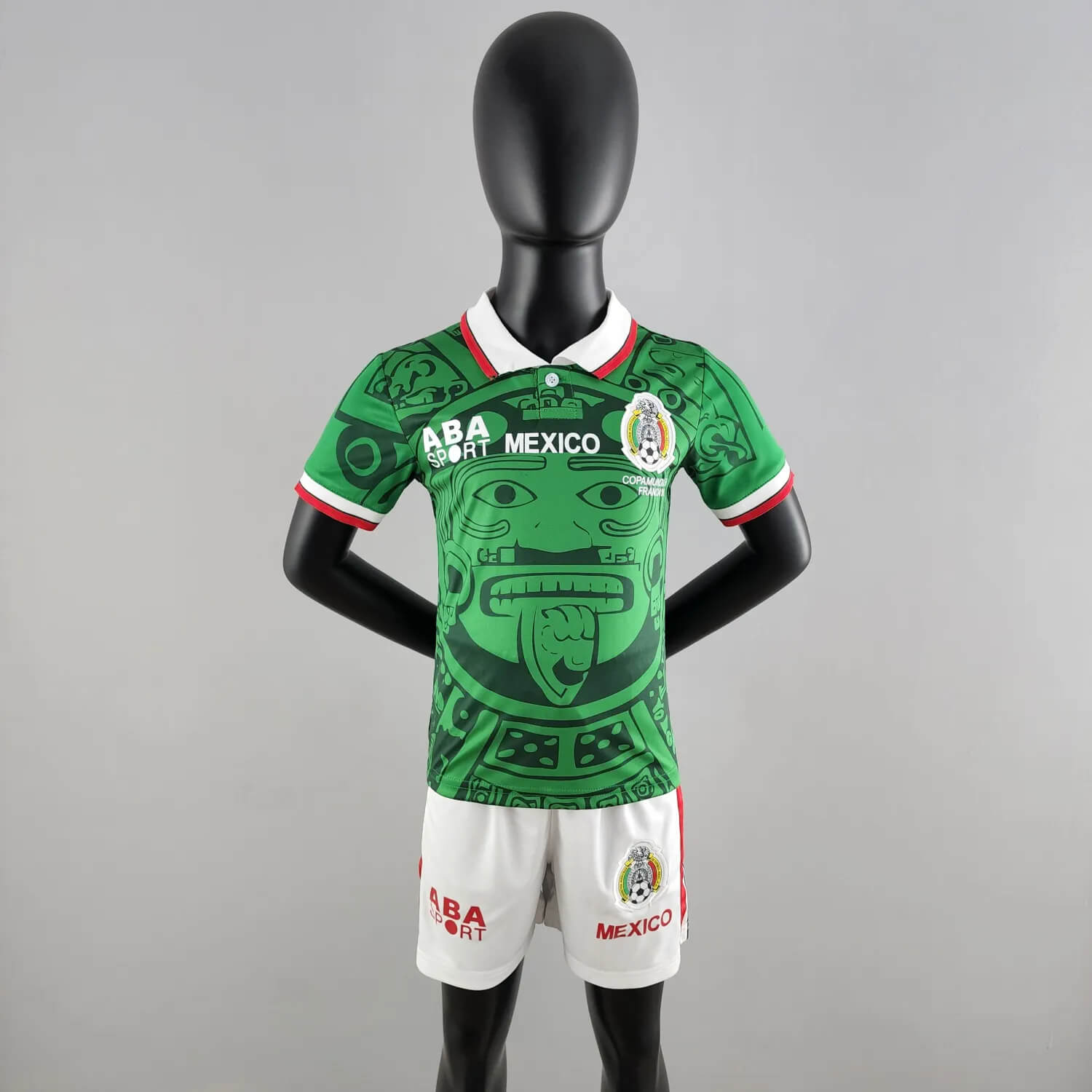 1994 Retro Kids Size Mexico Soccer Jersey Home mysite