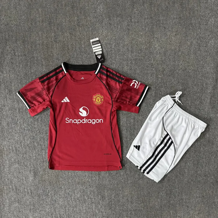 Kids Manchester United 25/26 Home Football Shirt  