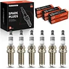A-Premium 6619 Iridium Platinum Spark Plugs (Pack of 6) Compatible with Toyota, Subaru, BMW Cars - Camry, RAV4, Tacoma, Highlander, Outback, Tundra, Sienna, 4Runner, X5, Legacy, 2.5L-4.0L, 2001-2019