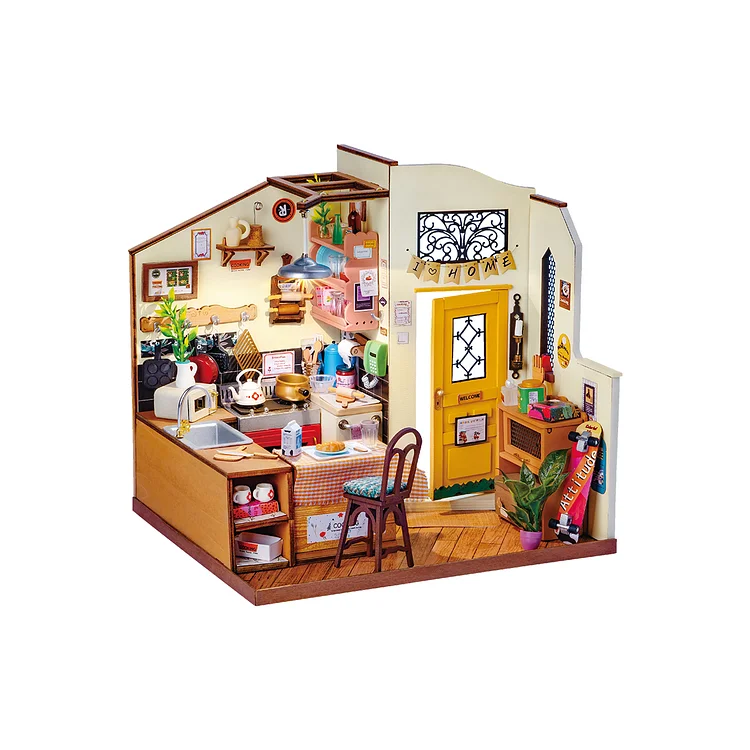 Rolife Cozy Kitchen DIY Miniature House Kit DG159 | Robotime Online
