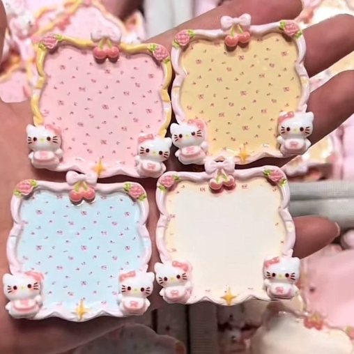 Mini Kitty Floral Square Plate