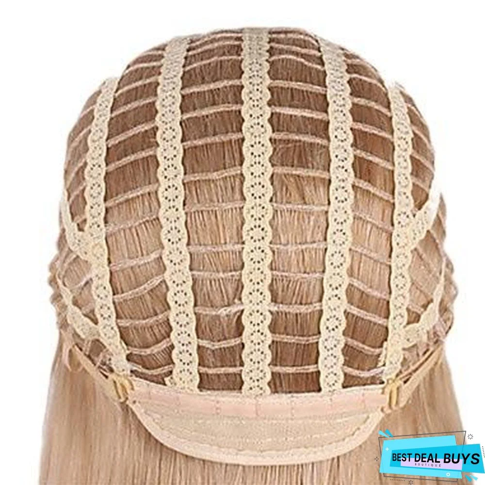 Chemical Fiber Wig Women's Long Curly Hair Mechanism Rose Net Chemical Fiber Headgear