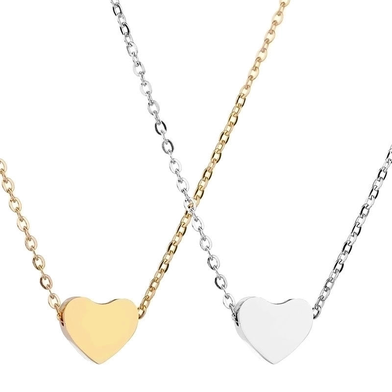 Heart 304 Stainless Steel 18K Gold Plated Plating Stainless Steel Necklaces