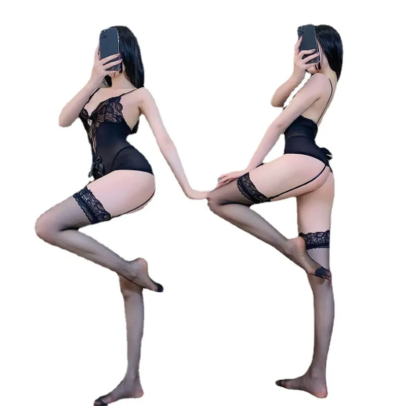 Churchf Tidy Lady Lace Couple Club Stockings Sexy Joint Stockings Garter Set High Elastic