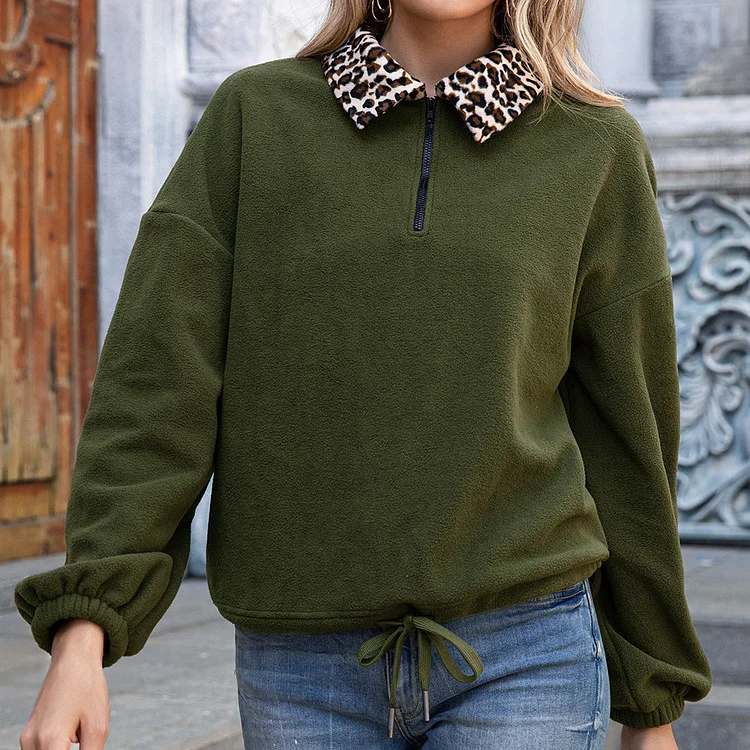 Women Sherpa Jacket Autumn and Winter Zipper Polar Fleece Jacket Plush Pullover Sweater Top
