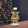 DIY Christmas Gnome Wooden Special Shaped Diamond Painting Candle Holder