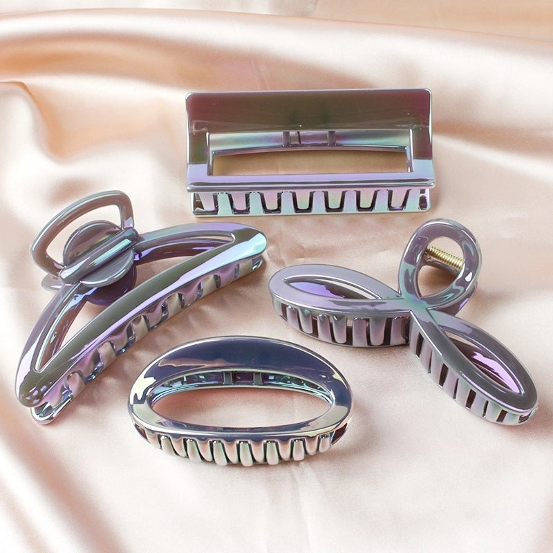 Fashion Geometric Pc Plastic Resin Sequins Hair Claws 1 Piece