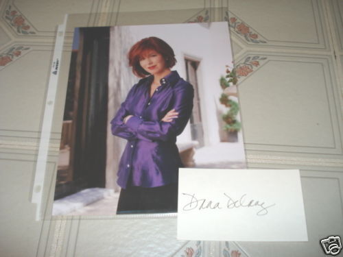 Dana Delany Signed Autographed Index & 8x10 Photo Poster painting