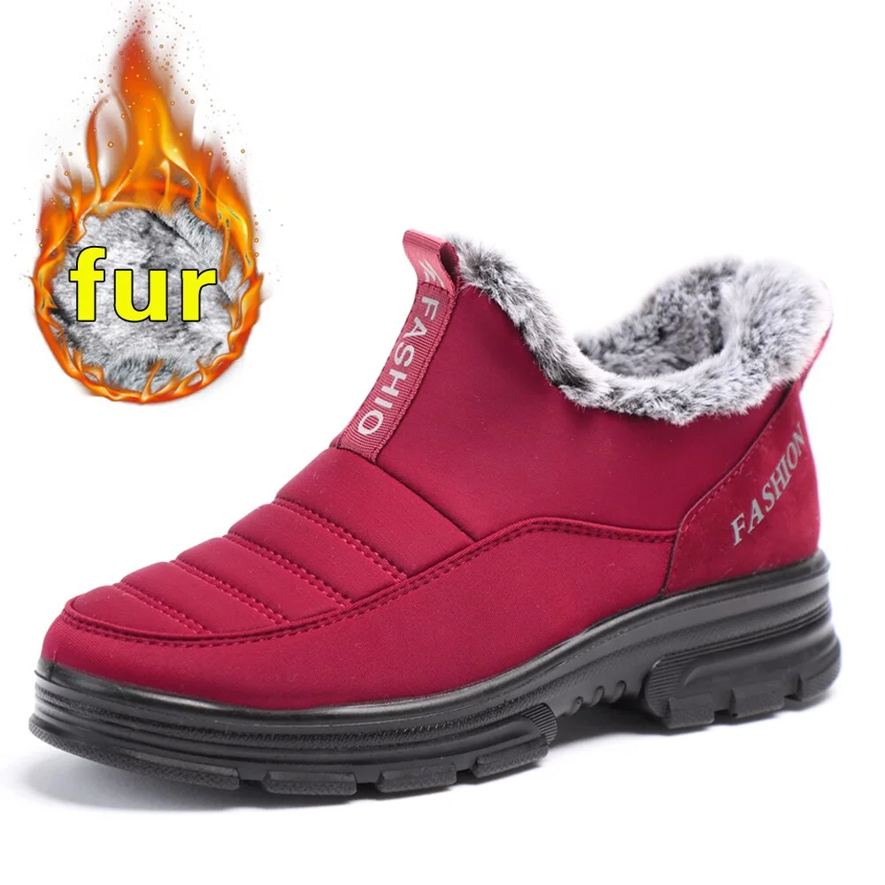 Women Boots Snow Boots Female Plush Winter Boots Women Warm Ankle Botas Mujer Winter Shoes Women casual female boots