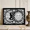 uk.everydayedeals DIY Pearl Painting With Frame - Handmade Self-Adhesive Pearls - Stars Moon(20*30cm)
