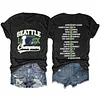 Seattle Seahawks 2025 Super Bowl LX Champions Tee