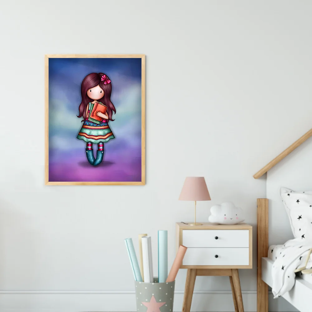 5D DIY Full Round Drill Diamond Painting Grace Doll Home Decoration (GS3059 )