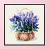 Flower-11CT Stamped Cross Stitch Kit(37*37cm)