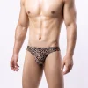 Men's Low Waist Sexy Breathable Leopard Print Briefs